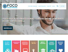 Tablet Screenshot of focoeducacaoprofissional.com.br